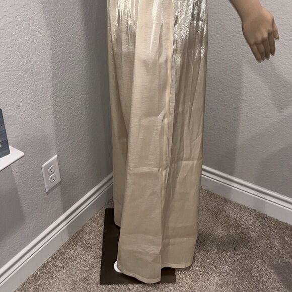 Nwt Babyboo Aurora wide leg pants in champagne color. - Picture 7 of 14